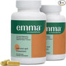 (2 pack)Emma Bloating &amp; Gas Relief Supports Flatter Tummy by Enclave BioActives – 60 Capsules Fit And Glow