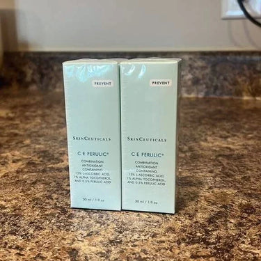 2 Pack SkinCeuticals C E Ferulic Serum 15% L-Ascorbic Acid 30 ml / 1 fl oz New Fit And Glow