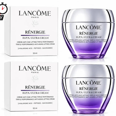 2 Pack Lancome Renergie HPN Ultra Cream 50ml/1.69oz New USA Free Shipping Fit And Glow